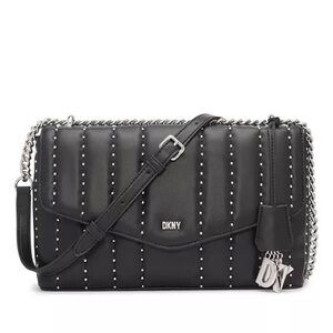 DKNY Lexington Park Shoulder Bag in Black/Silver Detail New w/Tag